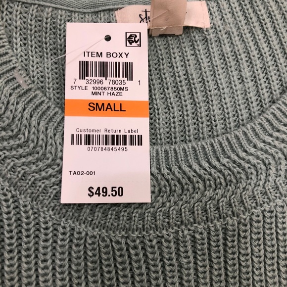 Style & Co. Flare Sleeve Contrast Border Sweater - Picture 3 of 6